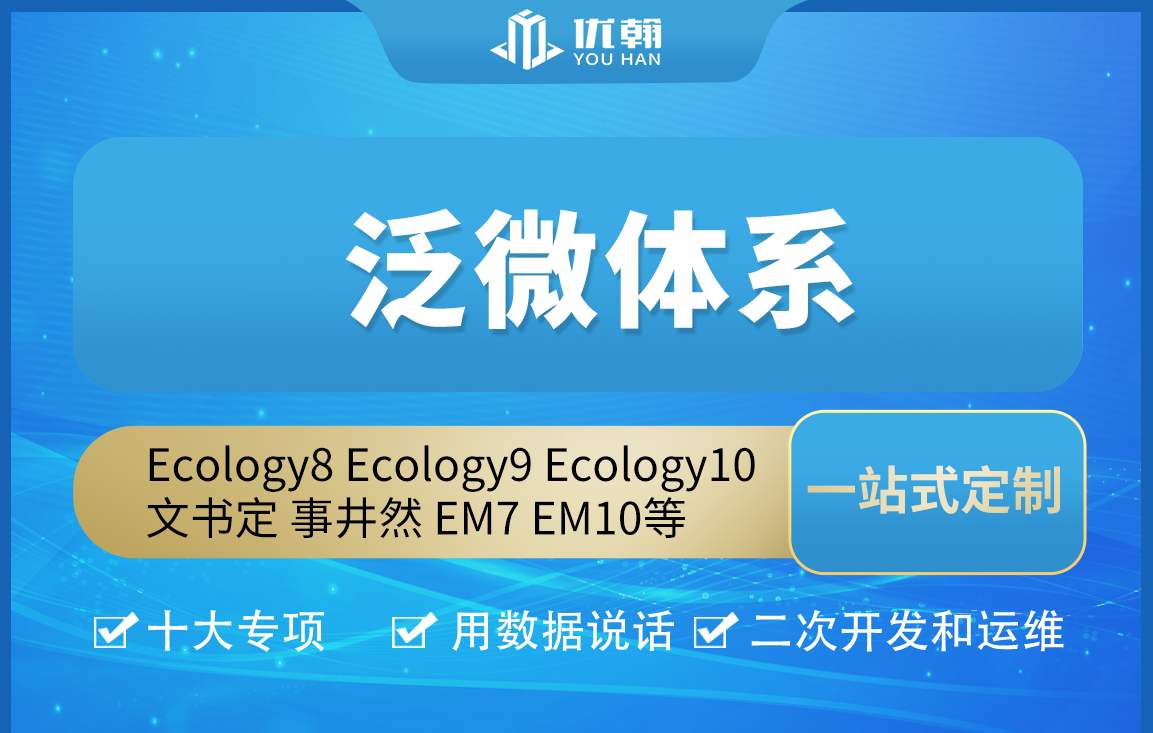 泛微Ecology8、Ecology9、E10售前POC、实施交付、集成以及二次开发